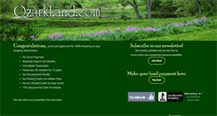 Desktop Screenshot of ozarkland.com